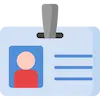 Immigration visa card icon